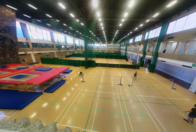 Indoor courts at Sobell Leisure Centre. BetterGLL's will take half of this vast space